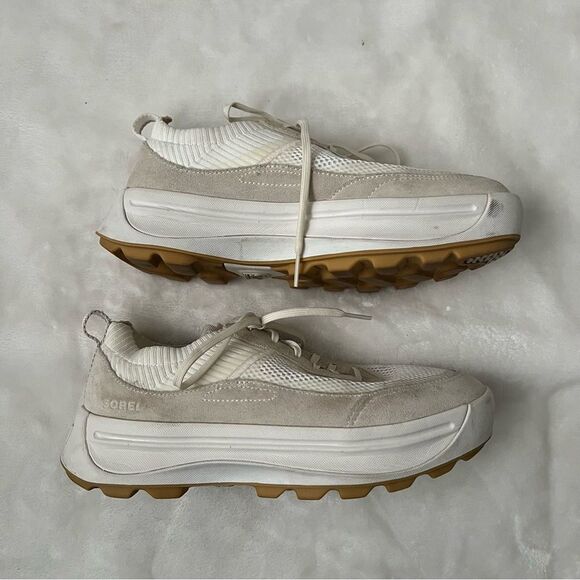 Sorel womens Ona 503 Lace-Up Mixed-Media Low-Top Sneakers. Size 8.5. - Picture 1 of 5